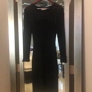Black sweater dress